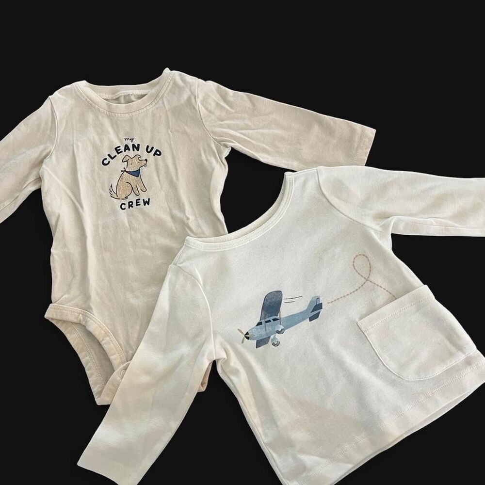 Carter-s White and Cream T-shirts